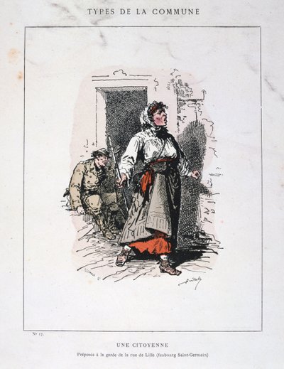 市民，巴黎公社，1871年。 作者 不明