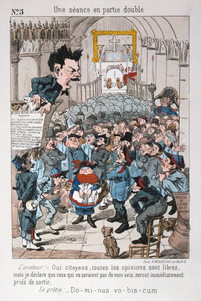 两党会议，1871年。 作者 不明