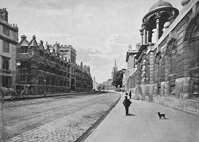 牛津大学高街大学学院，大约1896年 作者 不明