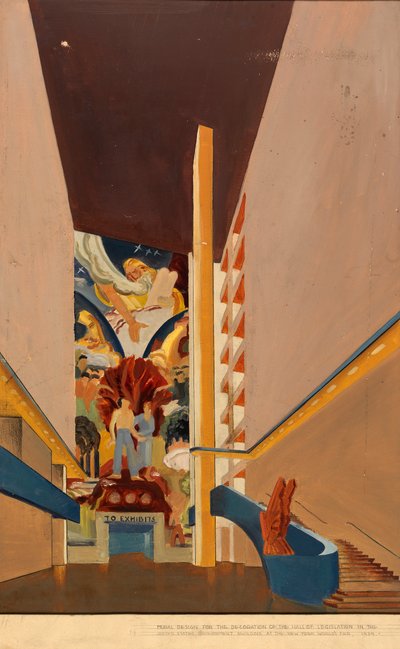 无题壁画研究，约1939年。 作者 不明