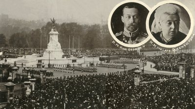 1911年5月16日在伦敦维多利亚纪念馆揭幕。 作者 不明