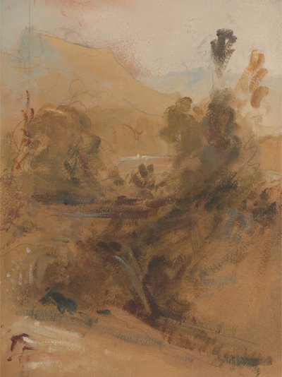 直立的风景，约1830年。 作者 不明