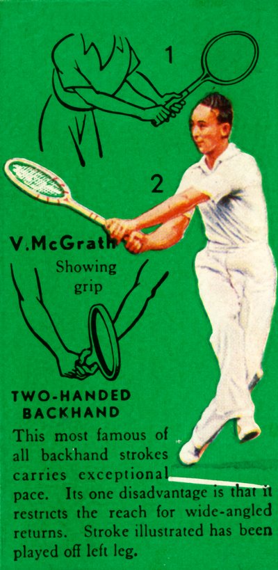 V.McGrath-双手反手，c1935年。 作者 不明
