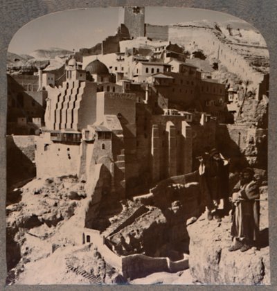 布鲁克·基德隆（Mars Saba）和修道院（Convent）的山谷，摄于1900年 作者 不明