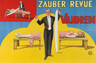 星期五魔术杂志海报，1923年 作者 Unbekannt