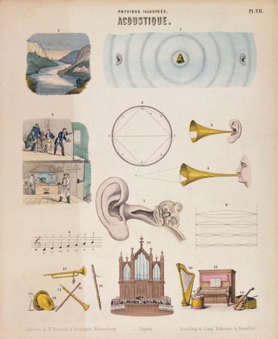 各种乐器和声音，符腾堡州，约1850年 作者 不明