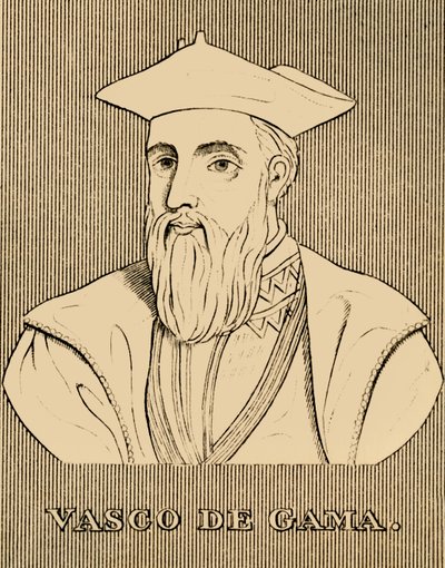 瓦斯科·德·伽马（Vasco De Gama），c1460s-1524，1830年。 作者 不明