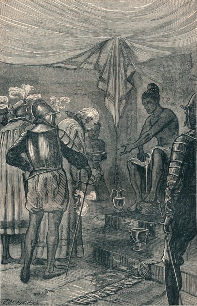 瓦斯科·达·伽马（Vasco da Gama）拜访国王，1904年 作者 Unbekannt