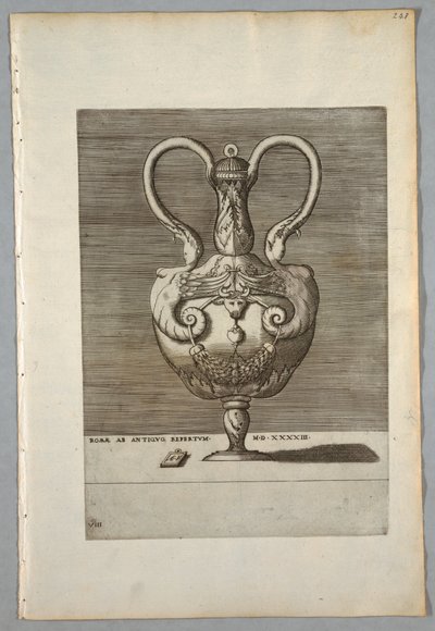 花瓶（系列8板），1543 作者 不明