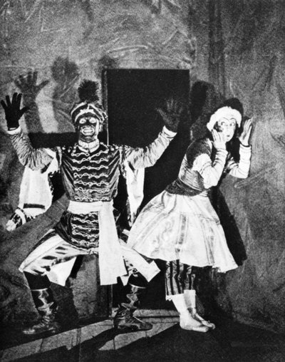 俄罗斯芭蕾舞演员Vaslav Nijinsky，1912年，1930年在巴黎Petrushka 作者 不明