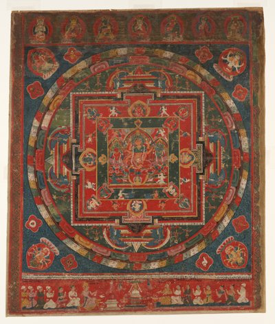 Vasudhara Mandala，日期为1777 Samvat 897。 作者 不明