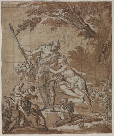 金星和阿多尼斯，1713年。 作者 不明