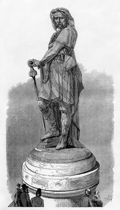 1882-1884年在法国第戎附近的阿莱西亚Vercingetorix纪念馆 作者 不明
