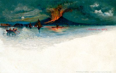 1872年的维苏威火山 作者 不明