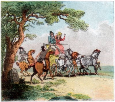 1787年，公路工变迁，巴里摩尔勋爵（Lord Barrymore）停下，1890年 作者 不明