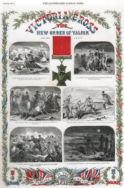 1857年，维多利亚十字勋章获得英国英勇奖 作者 不明