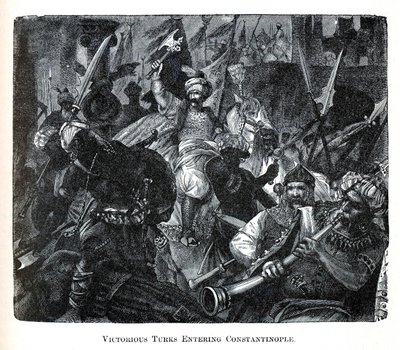 胜利的土耳其人进入君士坦丁堡，1882年 作者 不明