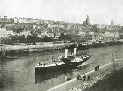 1895年，法国布洛涅，西码头，景色。 作者 不明