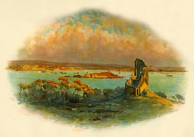 登上Edgcumbe，康沃尔郡，横跨普利茅斯湾，c1890的视图。 作者 不明