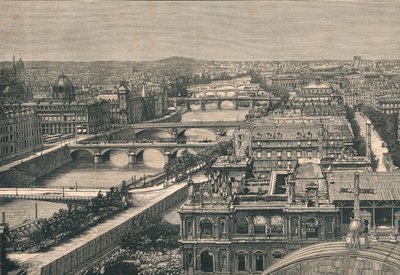 巴黎，Showng七桥景观，1882年 作者 不明