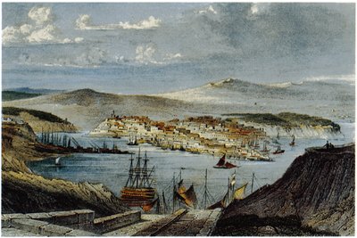 塞瓦斯托波尔的景色，c。 1850年 作者 不明