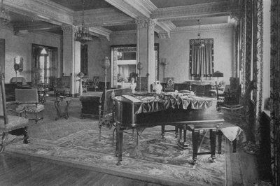 休息室，盖洛德公寓，洛杉矶，加利福尼亚看法。 1924年 作者 不明