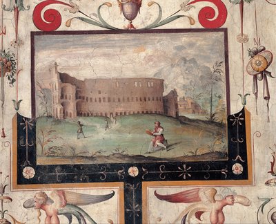 罗马竞技场的景色，1544年 作者 不明