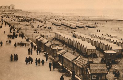 朝皇宫酒店和小木屋的滨海景观，c1928 作者 不明