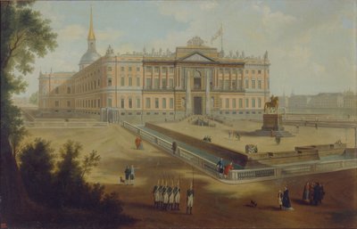 1800年代圣彼得堡的迈克尔宫（Michael Palace）风景 作者 不明