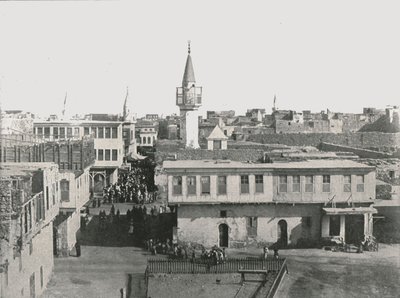1895年，埃及苏伊士，旧城的景色。 作者 不明