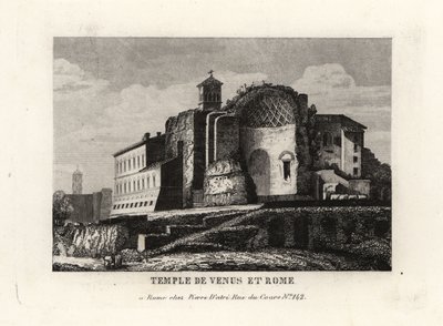 View of the Temple of Venus and Roma, Templum Veneris et Romae, Rome 作者 不明