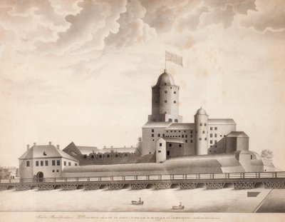 维堡城堡的风景，c。 1840年 作者 不明