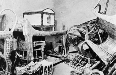 图坦卡蒙墓前厅的视图，国王谷，埃及，1922年 作者 不明