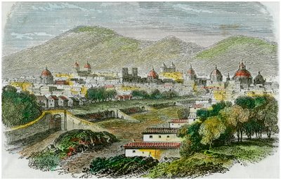 秘鲁库斯科（Cuzco）市景，大约1875年 作者 不明