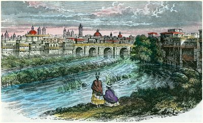 从里马克河（Ricac）到秘鲁首都利马市（c1875）的景色 作者 不明