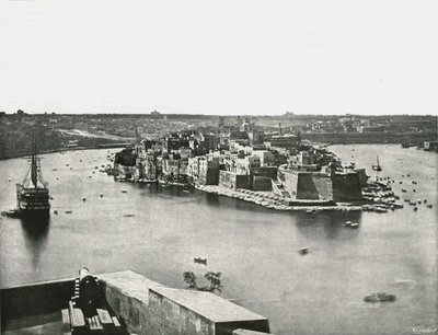 海港景色，瓦莱塔，马耳他，1895年。 作者 不明