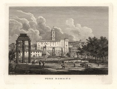 View of the ruins of the Roman Forum, Foro Romano 作者 不明