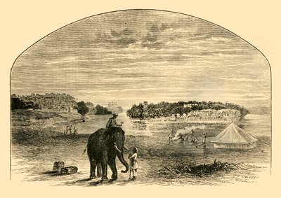 1890年在印度河上观看。 作者 不明