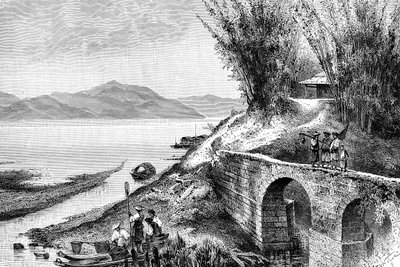 大约在1890年的杨子江上观 作者 不明