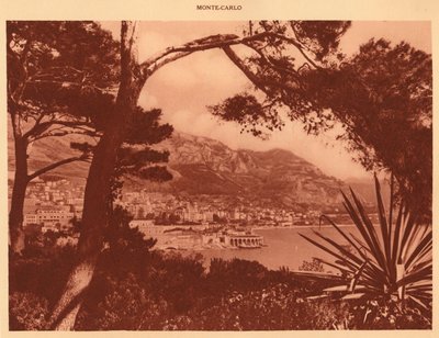 拍摄于1930年，从摩纳哥拍摄的蒙特卡洛。 作者 不明