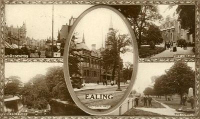 1917年，伦敦西面的伊灵景色。 作者 不明