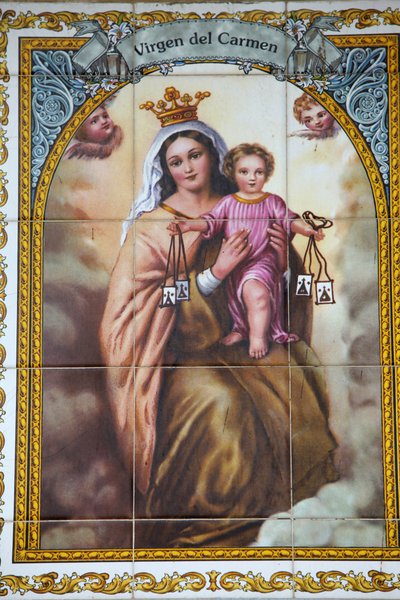 Virgen del Carmen mosaic MalagaEspagne 作者 不明