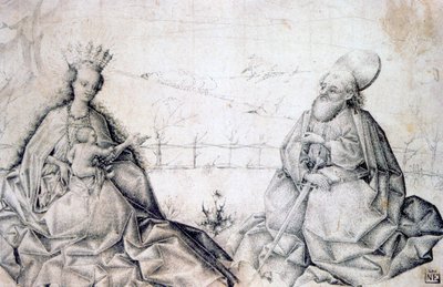 圣母子与圣保罗，c1450 作者 不明