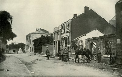 1919年在德国人手中的维塞（Visé）。 作者 不明
