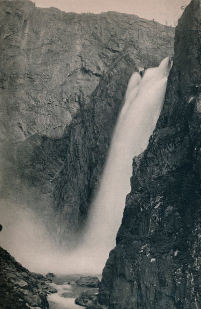 1914年的Voring Falls。 作者 不明