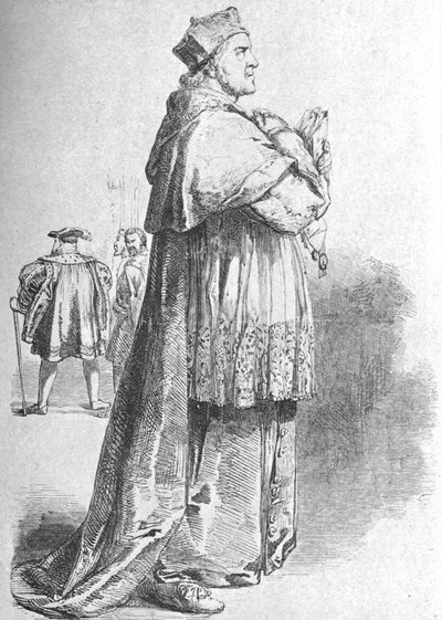 麦考迪（W. Macready），1901年中叶，饰演沃尔西（枢机主教）。 作者 不明