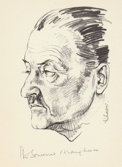 W Somerset Maugham，英国作家，c1930年代 作者 不明