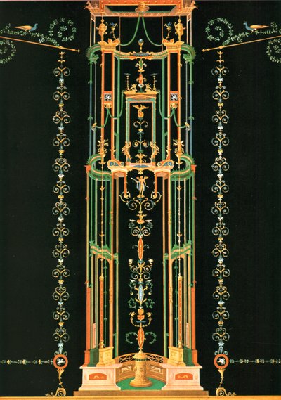 墙壁装饰，意大利庞贝城，1928年。 作者 不明