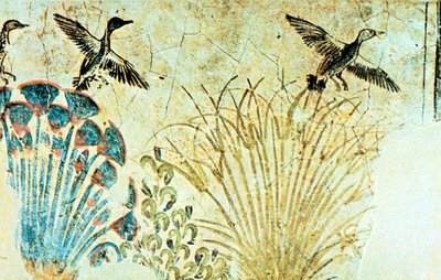 阿肯那顿墓的壁画，古埃及，第18王朝，约前1375年 作者 不明