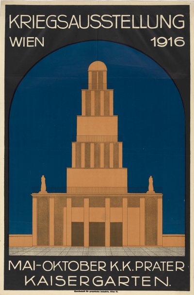 1916年维也纳战争展览，1916年。 作者 不明